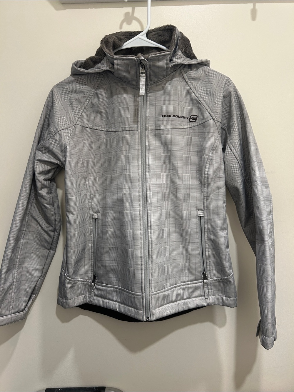 Free Country Silver-Gray Hooded Softshell Jacket